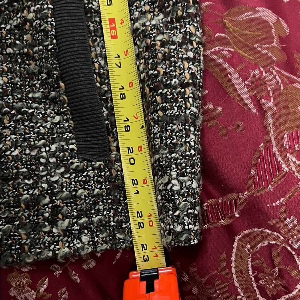 Talbots Tweed Jacket with Dark Green Sleeves - Picture 8 of 8